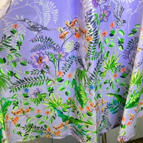 Lavender floral print dress by INC International Concepts with tie front - Picture 10 of 16